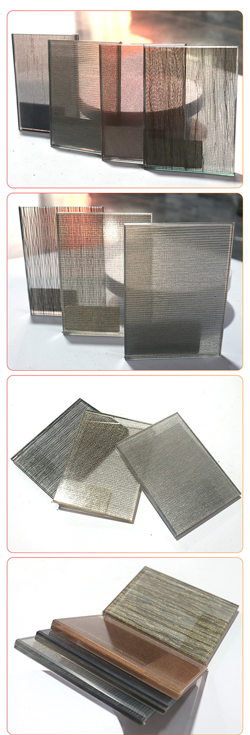 fabric laminated glass sample showcase
