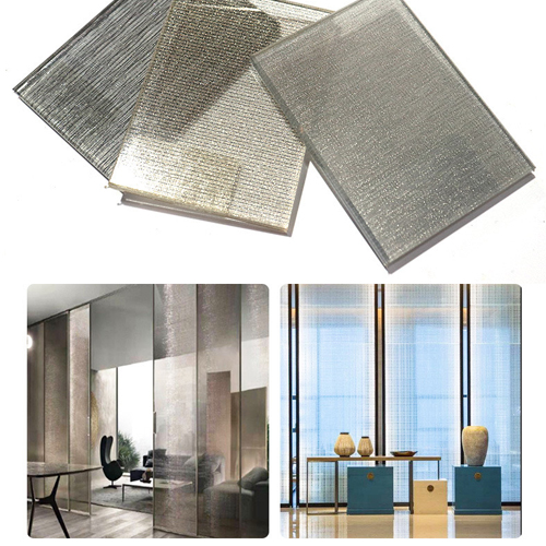 designer fabric laminated glass