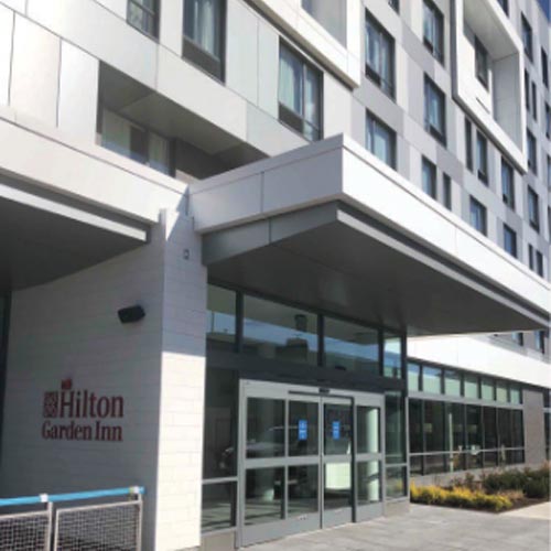 Hilton Garden Inn Camden Waterfront Glazing Project