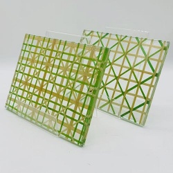 Woven Bamboo Interlayer Laminated Glass