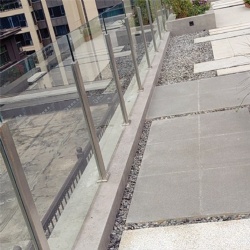 Glass Balustrade with Stainless Steel Post