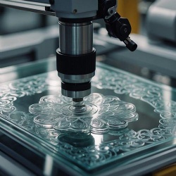 CNC Carving Glass