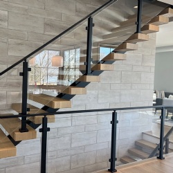 Glass Balustrade with Metal Handrail