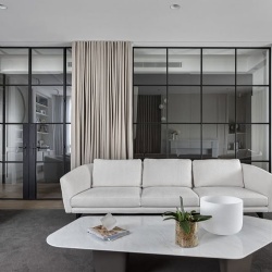 Steel Framed Interior Glass Partition Wall